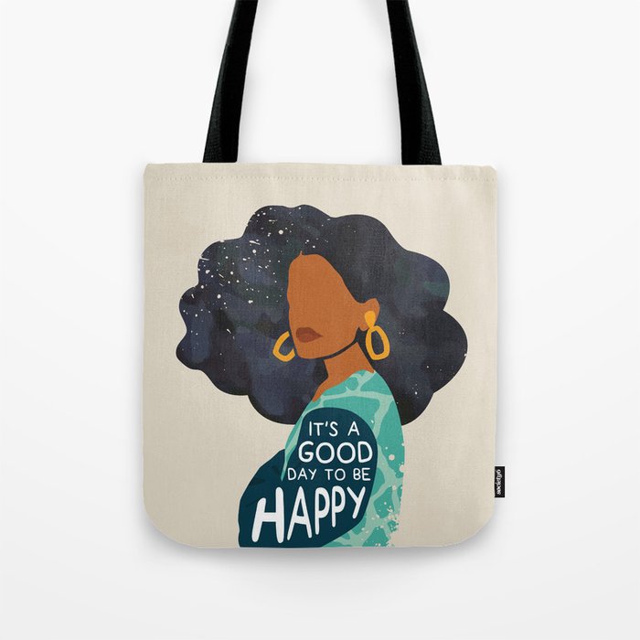 Be Happy Tote Bag Gallery Image 1