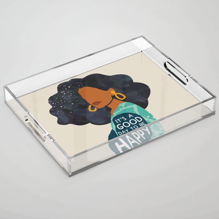 Be Happy Acrylic Tray Gallery Image 1