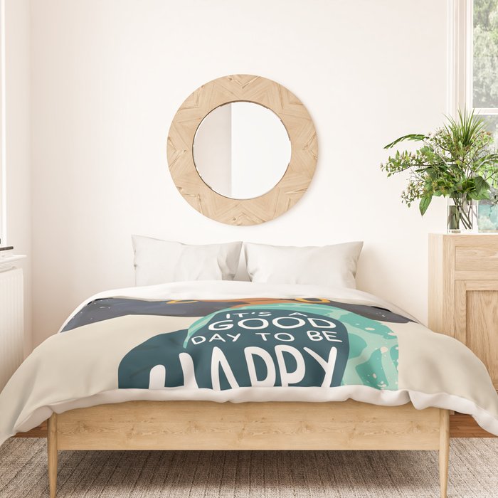 Be Happy Duvet Cover Gallery Image 3