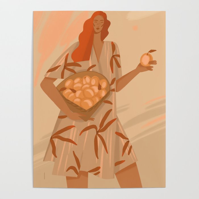  girl with peaches Poster Gallery Image 4