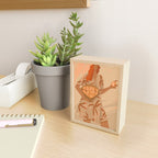  girl with peaches Mini Art Print Gallery Image 2