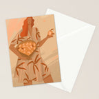  girl with peaches Stationery Card Gallery Image 2