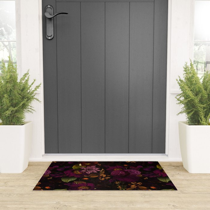 Magical Vintage Night Garden Welcome Mat Gallery Image 3