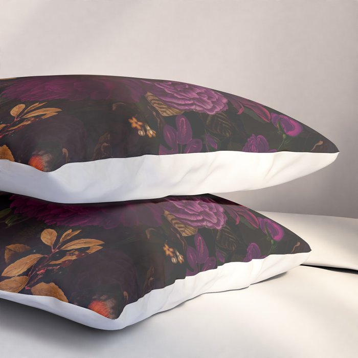 Magical Vintage Night Garden Pillow Sham Gallery Image 3