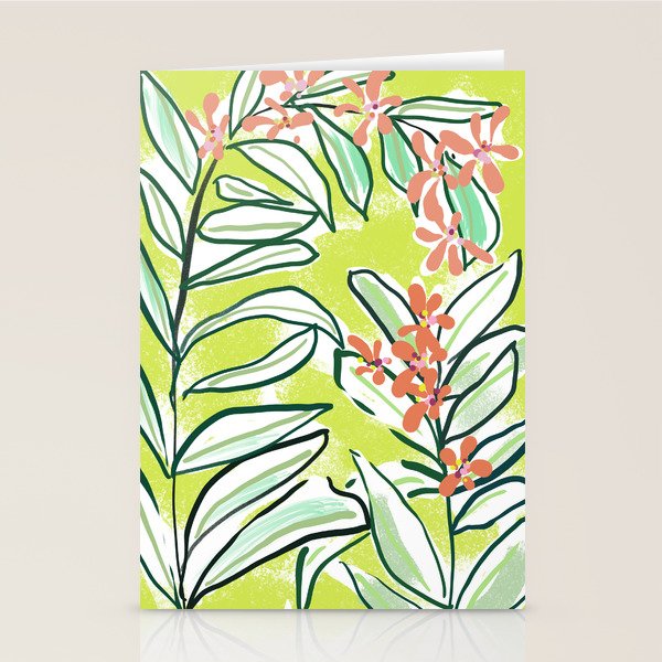 Freestyle branch with flowers Stationery Card Gallery Image 2