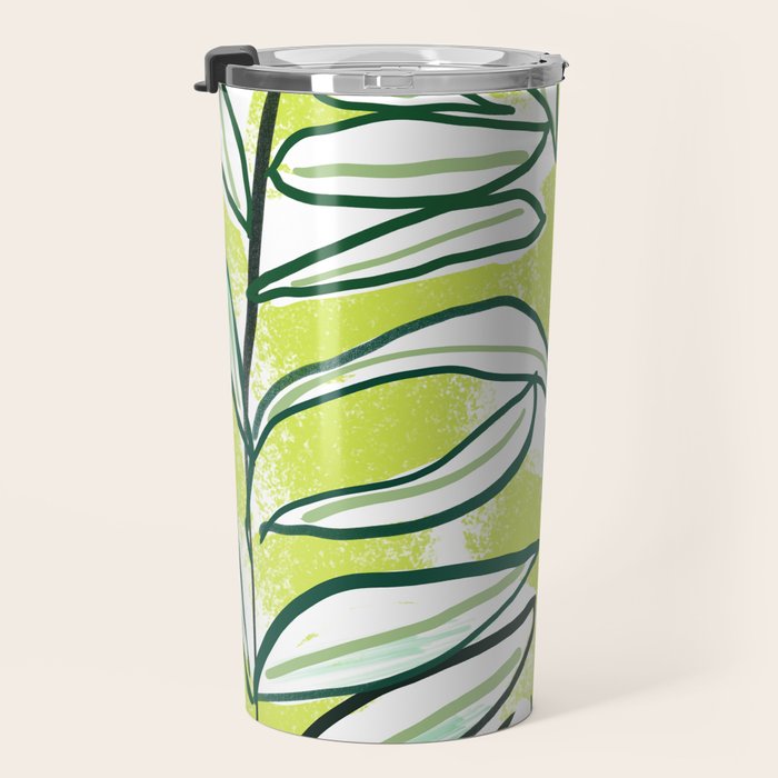 Freestyle branch with flowers Travel Mug Gallery Image 3