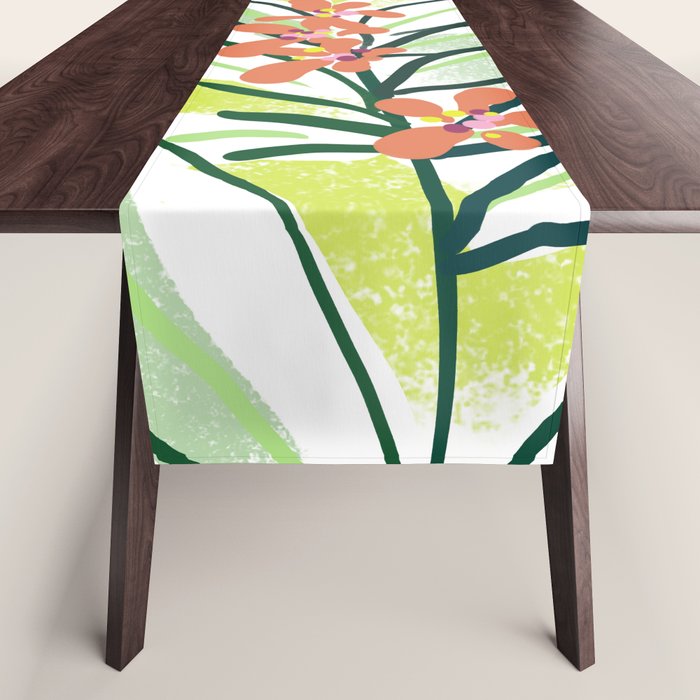 Freestyle branch with flowers Table Runner Gallery Image 1