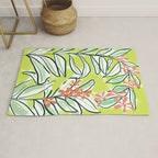 Freestyle branch with flowers Rug Gallery Image 1
