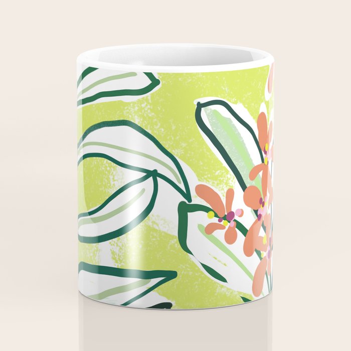 Freestyle branch with flowers Coffee Mug Gallery Image 4