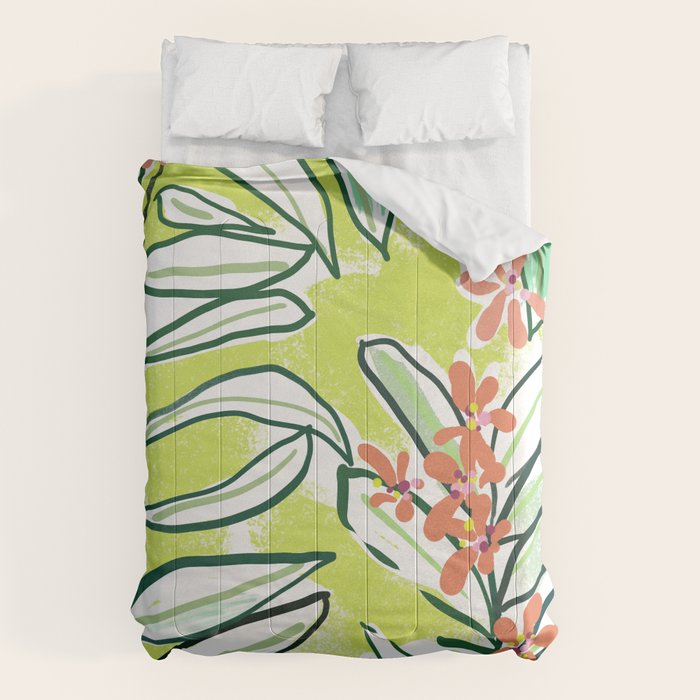 Freestyle branch with flowers Comforter Gallery Image 6