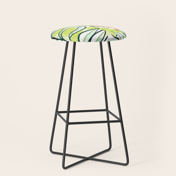 Freestyle branch with flowers Stool Gallery Image 1