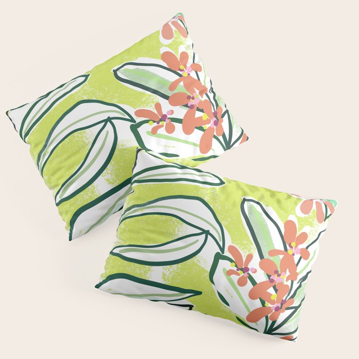 Freestyle branch with flowers Pillow Sham Gallery Image 3