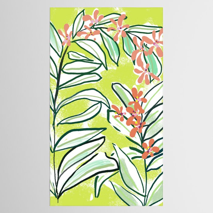 Freestyle branch with flowers Tablecloth Gallery Image 2