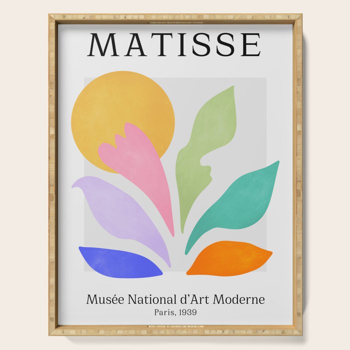 Sun & Leaves: Matisse Pastel Series 04 Serving Tray Gallery Image 1