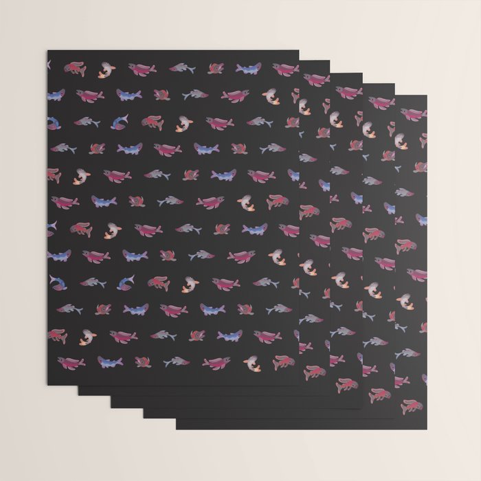 Salmon - dark Wrapping Paper Gallery Image 3