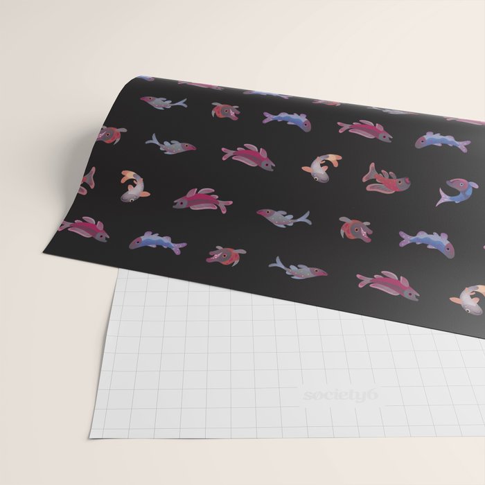 Salmon - dark Wrapping Paper Gallery Image 2