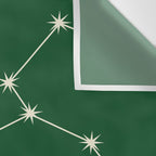 Leo Zodiac Star Constellation Line Art Green Wall Tapestry Gallery Image 3