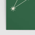 Leo Zodiac Star Constellation Line Art Green Poster Gallery Image 3