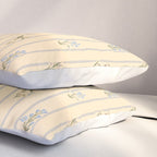 Cozy Cottage Flowers With Stripes Pillow Sham Gallery Image 3