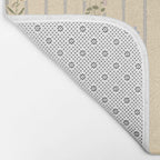 Cozy Cottage Flowers With Stripes Bath Mat Gallery Image 2