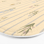 Cozy Cottage Flowers With Stripes Bath Mat Gallery Image 3