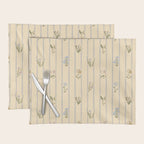Cozy Cottage Flowers With Stripes Placemat Gallery Image 1
