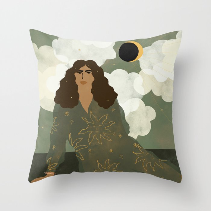 Head in the clouds Throw Pillow Gallery Image 1