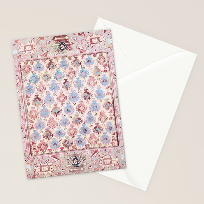 North Indian Dhurrie Kilim Print Stationery Card Gallery Image 2