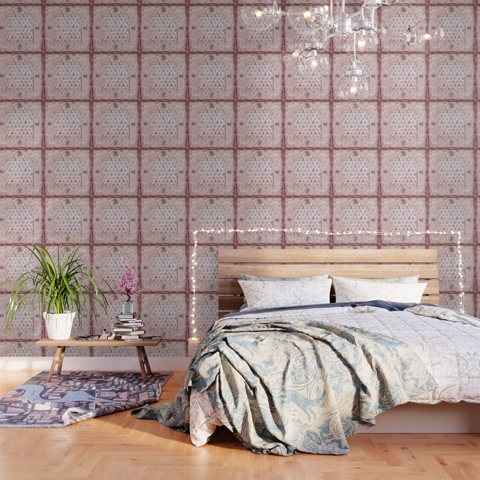 North Indian Dhurrie Kilim Print Wallpaper Gallery Image 3