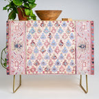 North Indian Dhurrie Kilim Print Credenza Gallery Image 1