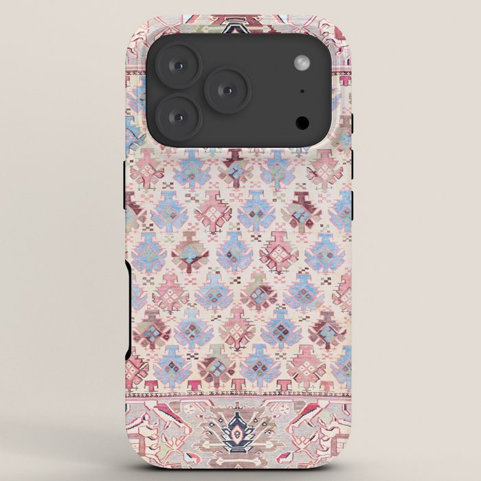 North Indian Dhurrie Kilim Print iPhone Case Gallery Image 7