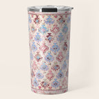 North Indian Dhurrie Kilim Print Travel Mug Gallery Image 1
