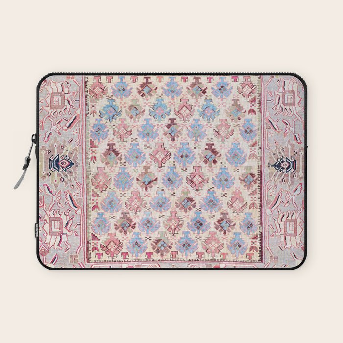 North Indian Dhurrie Kilim Print Laptop Sleeve Gallery Image 1