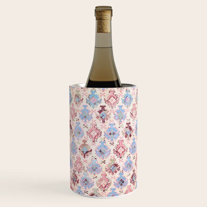 North Indian Dhurrie Kilim Print Wine Chiller Gallery Image 1