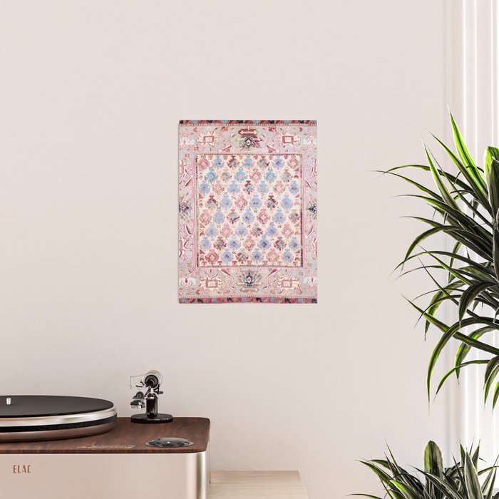 North Indian Dhurrie Kilim Print Poster Gallery Image 2
