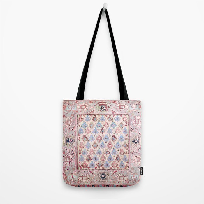 North Indian Dhurrie Kilim Print Tote Bag Gallery Image 2