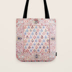 North Indian Dhurrie Kilim Print Tote Bag Gallery Image 1