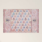 North Indian Dhurrie Kilim Print Welcome Mat Gallery Image 1