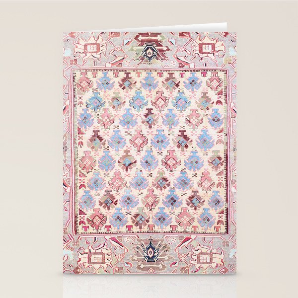 North Indian Dhurrie Kilim Print Stationery Card Gallery Image 2