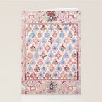 North Indian Dhurrie Kilim Print Stationery Card Gallery Image 2