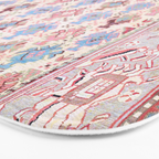 North Indian Dhurrie Kilim Print Bath Mat Gallery Image 3