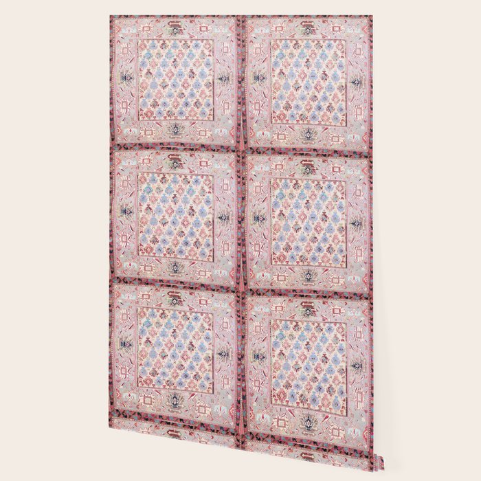 North Indian Dhurrie Kilim Print Wallpaper Gallery Image 2