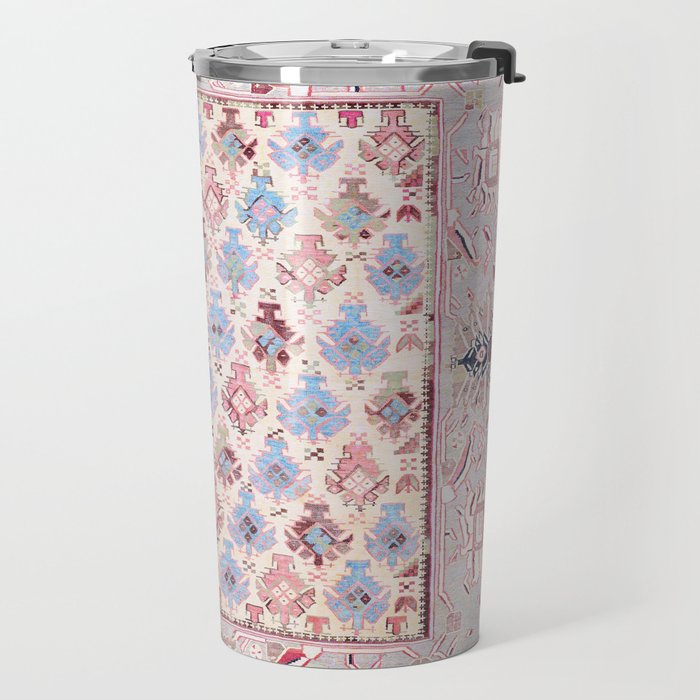 North Indian Dhurrie Kilim Print Travel Mug Gallery Image 2