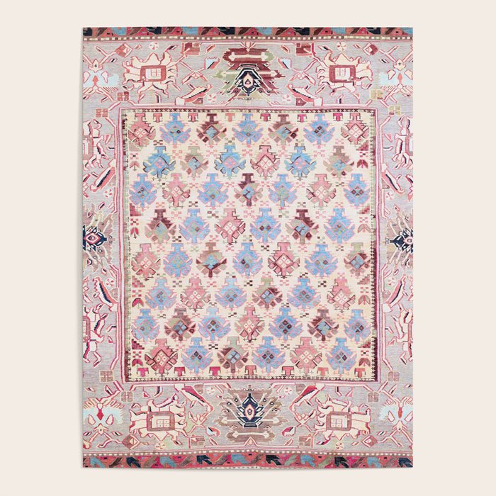 North Indian Dhurrie Kilim Print Poster Gallery Image 1
