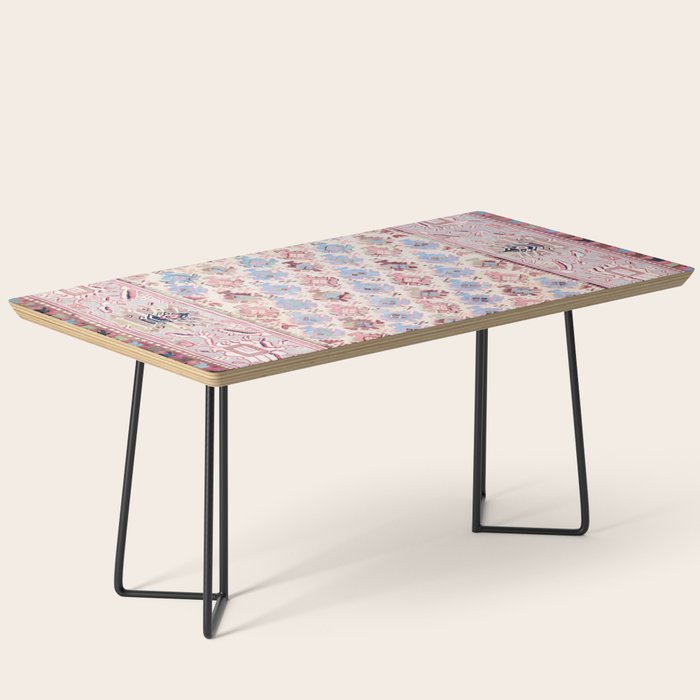 North Indian Dhurrie Kilim Print Coffee Table Gallery Image 1