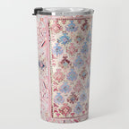 North Indian Dhurrie Kilim Print Travel Mug Gallery Image 3