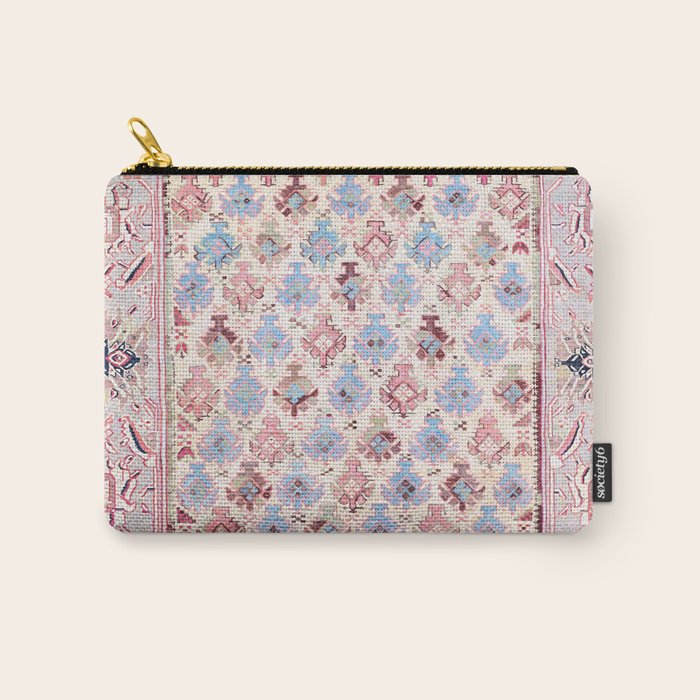 North Indian Dhurrie Kilim Print Carry All Pouch Gallery Image 1