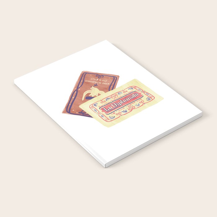 le dip washington dc matchbook print Notebook Gallery Image 1