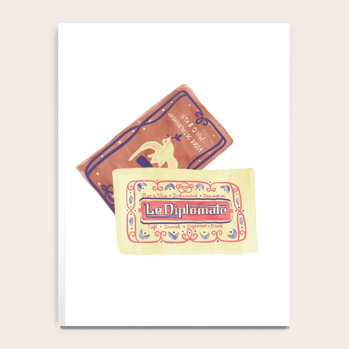 le dip washington dc matchbook print Notebook Gallery Image 4