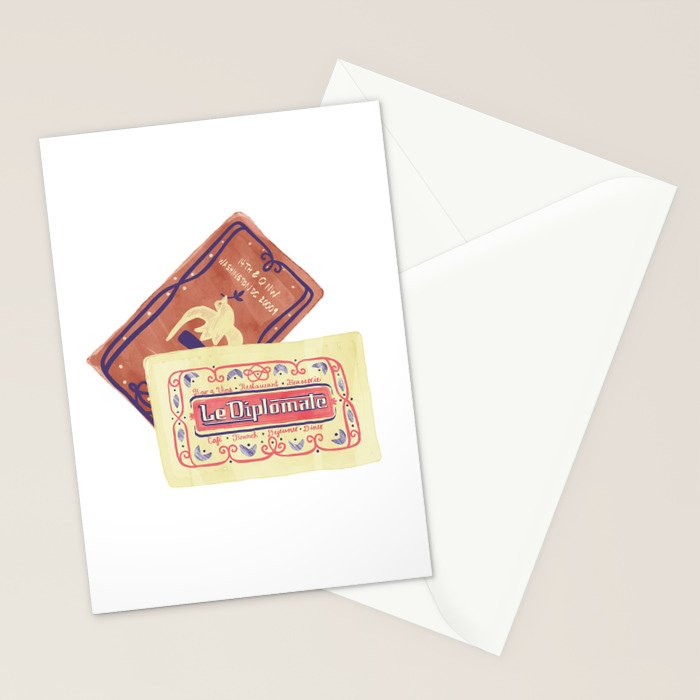 le dip washington dc matchbook print Stationery Card Gallery Image 2